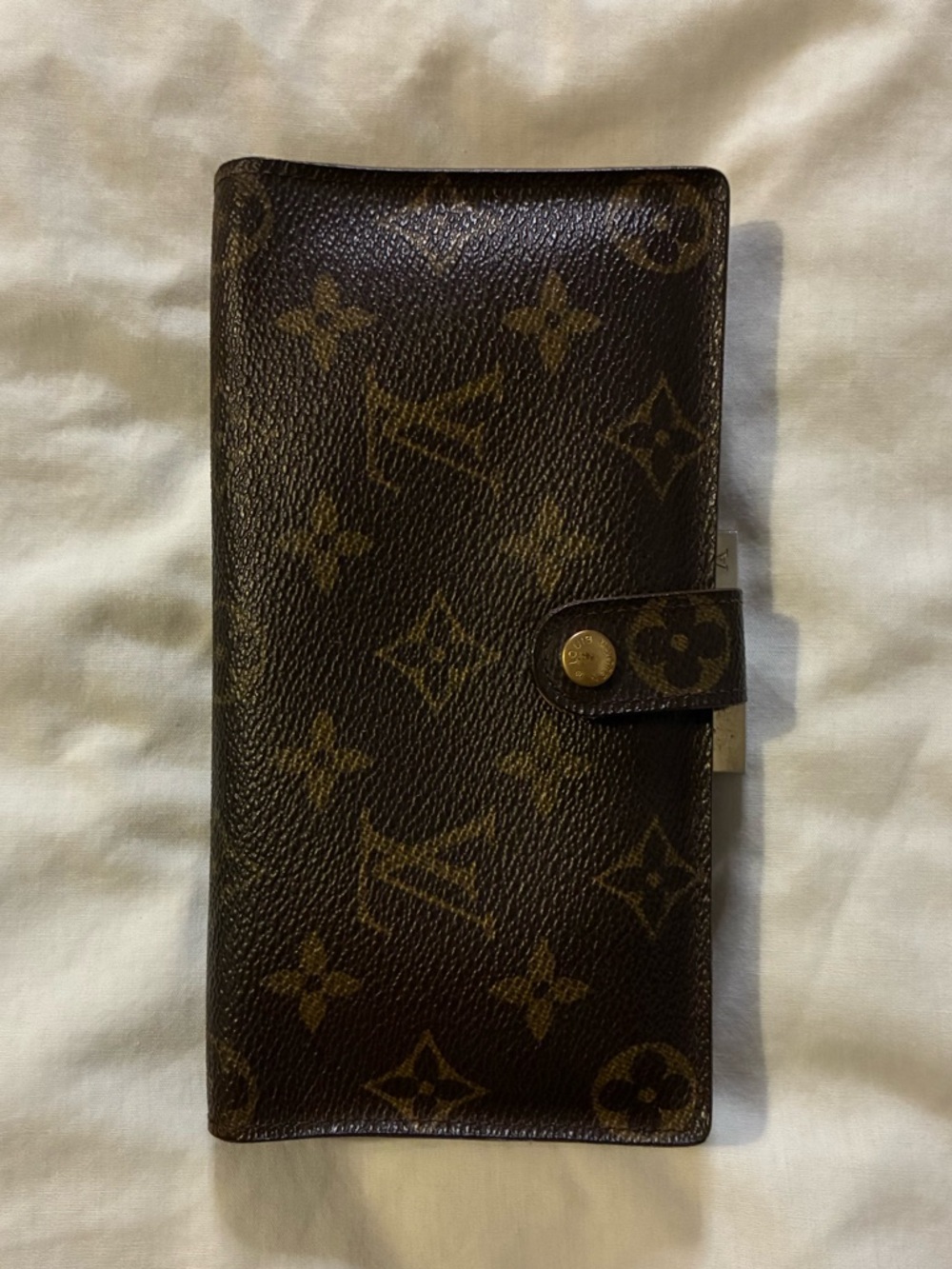RARE Louis Vuitton Monogram Kisslock Long Wallet